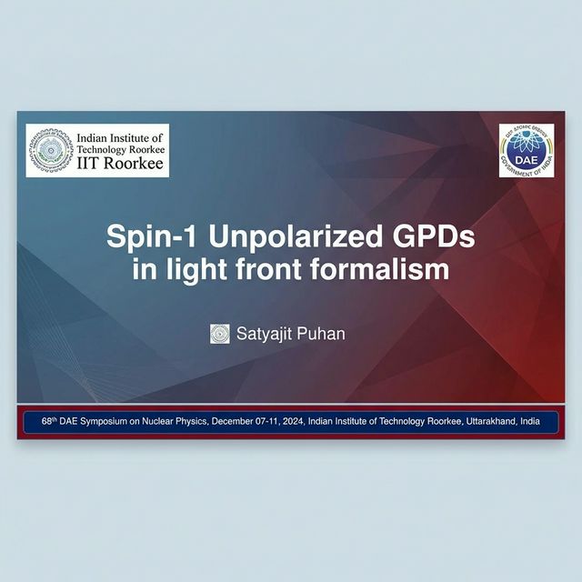 68th DAE SNP 2024 — IIT Roorkee