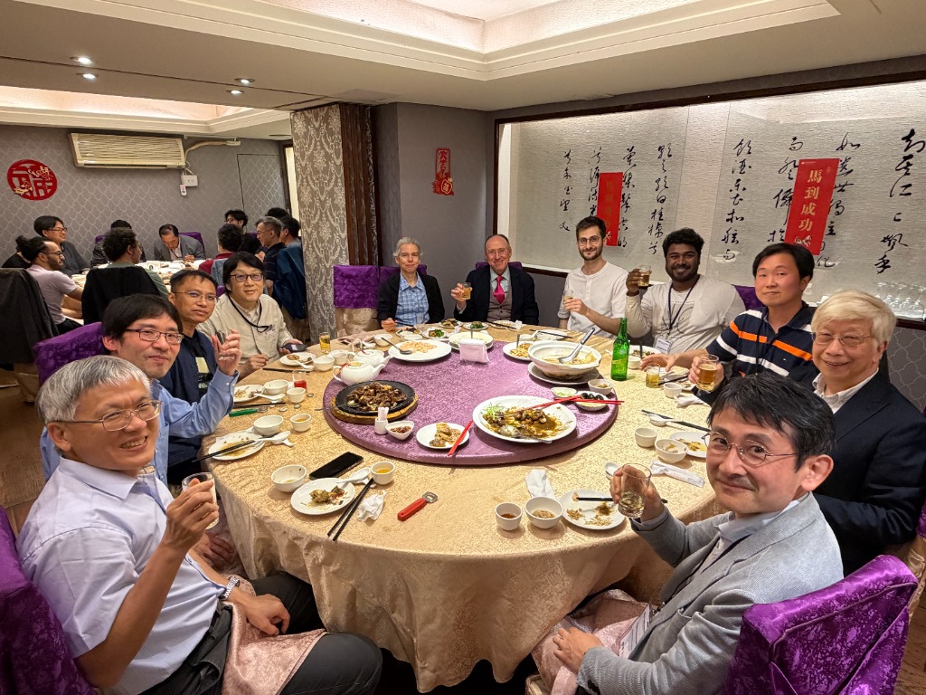 Conference dinner with fellow physicists — 1
