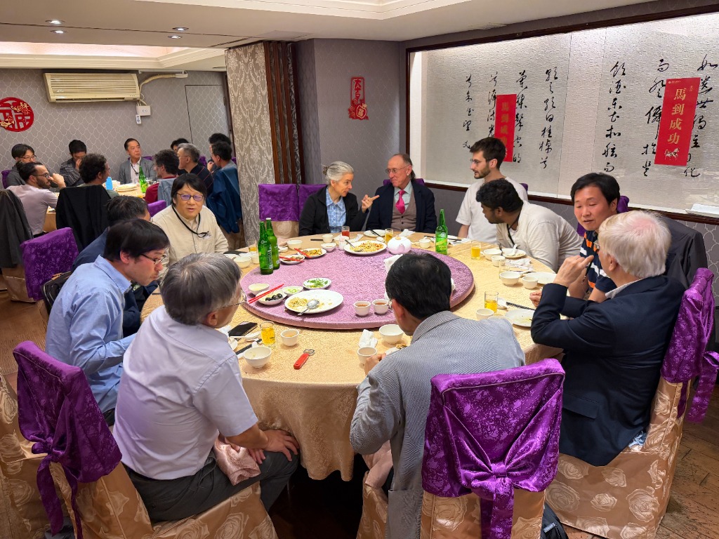Conference dinner with fellow physicists — 2