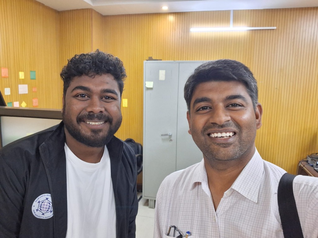 With Dr. Narinder Kumar at LAB-119, NIT-J DOP
