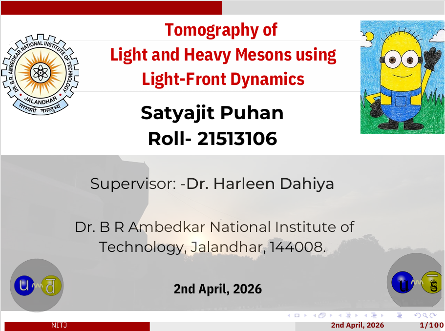 Final PhD Viva Voce — Tomography of Light & Heavy Mesons Using Light-Front Dynamics